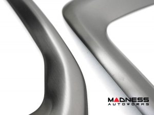 Jeep Renegade Front Fog Light Trim - Dark Brushed Stainless Steel (2015-2018)